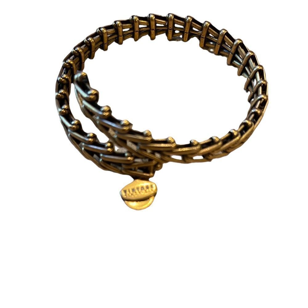 Alex and Ani Vintage 66 wrap gold tone bracelet